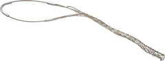 Woodhead Electrical - 0.62 to 0.74 Inch Cable Diameter, Tinned Bronze, Single Loop Support Grip - 19 Inch Long, 960 Lb. Breaking Strength, 11 Inch Mesh Length - Apex Tool & Supply