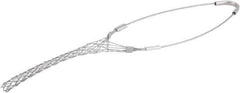 Woodhead Electrical - 0.53 to 0.73 Inch Cable Diameter, Galvanized Steel, Single Loop Support Grip - 15-1/2 Inch Long, 1,100 Lb. Breaking Strength, 6-1/2 Inch Mesh Length - Apex Tool & Supply
