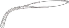 Woodhead Electrical - 0.7 to 0.85 Inch Cable Diameter, Galvanized Steel, Single Loop Support Grip - 17-1/2 Inch Long, 1,900 Lb. Breaking Strength, 8-1/2 Inch Mesh Length - Apex Tool & Supply