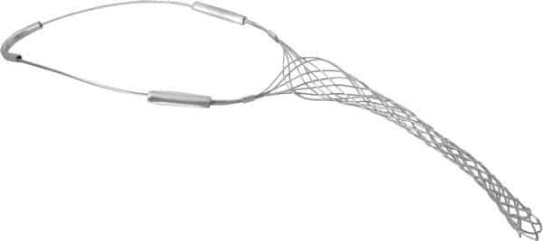 Woodhead Electrical - 0.96 to 1-1/4 Inch Cable Diameter, Galvanized Steel, Single Loop Support Grip - 20 Inch Long, 1,900 Lb. Breaking Strength, 11 Inch Mesh Length - Apex Tool & Supply