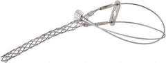 Woodhead Electrical - 0.4 to 0.56 Inch Cable Diameter, Galvanized Steel, Locking Bale and Universal Loop Support Grip - 17 Inch Long, 1,100 Lb. Breaking Strength, 5 Inch Mesh Length - Apex Tool & Supply