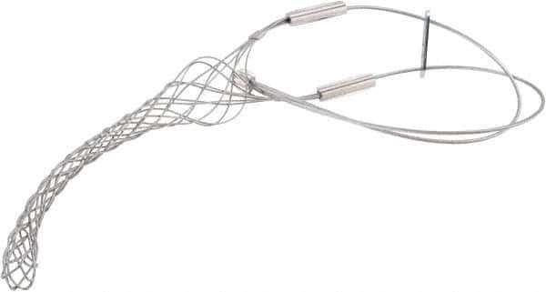 Woodhead Electrical - 0.96 to 1-1/4 Inch Cable Diameter, Galvanized Steel, Locking Bale and Universal Loop Support Grip - 28 Inch Long, 1,900 Lb. Breaking Strength, 11 Inch Mesh Length - Apex Tool & Supply