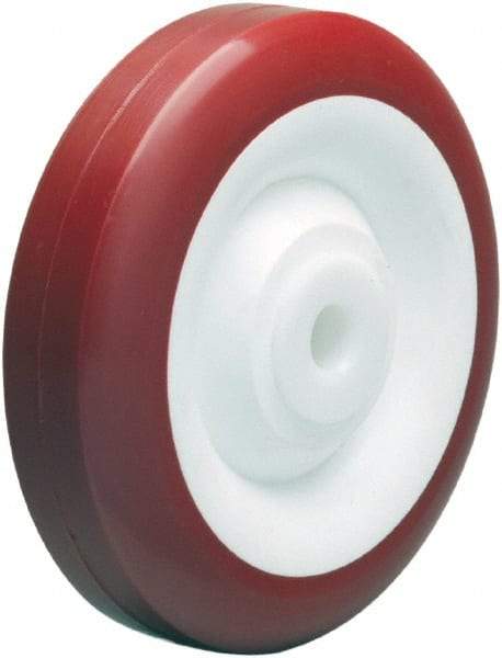 Hamilton - 5 Inch Diameter x 1-3/8 Inch Wide, Polyurethane on Polypropylene Caster Wheel - 450 Lb. Capacity, 1-1/2 Inch Hub Length, 1/2 Inch Axle Diameter, Delrin Bearing - Apex Tool & Supply