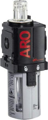 ARO/Ingersoll-Rand - 1/8" NPT, 150 Max psi Miniature Modular Lubricator - Polycarbonate Bowl, Aluminum Body, 32 CFM, 125°F Max Temp, 1.58" Long x 1.81" Wide x 5.04" High - Apex Tool & Supply