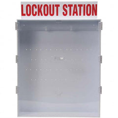 Brady - Empty Polystyrene/Acrylic Lockout Device & Tag Station - Apex Tool & Supply