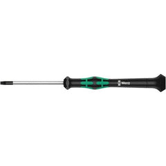 Wera - T2 Torx Driver - 1-37/64" Blade Length, 137mm OAL, Ergonomic Handle - Apex Tool & Supply