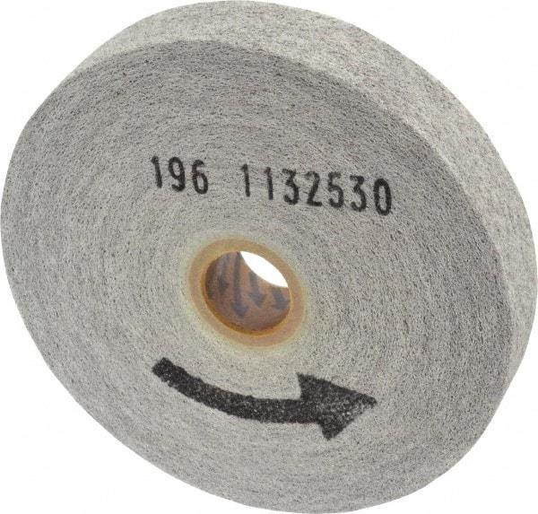Norton - 6" Diam, 1" Face Width, 1" Center Hole, Medium Grade, Aluminum Oxide Deburring Wheel - Convolute, Hard Density 7 Grade, 6,000 RPM - Apex Tool & Supply