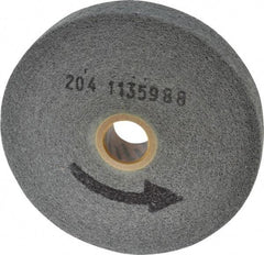 Norton - 6" Diam, 1" Face Width, 1" Center Hole, Very Fine Grade, Silicon Carbide Deburring Wheel - Convolute, Medium Density 6 Grade, 4,500 RPM - Apex Tool & Supply
