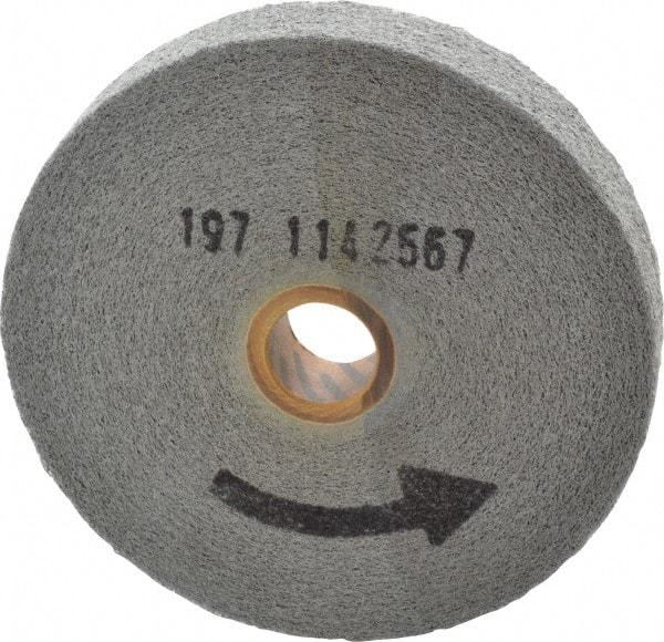 Norton - 6" Diam, 1" Face Width, 1" Center Hole, Medium Grade, Silicon Carbide Deburring Wheel - Convolute, Medium Density 6 Grade, 6,000 RPM - Apex Tool & Supply