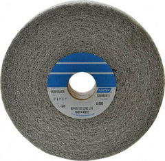 Norton - 6" Diam, 1" Face Width, 1" Center Hole, Medium Grade, Aluminum Oxide Deburring Wheel - Convolute, Medium Density 6 Grade, 4,500 RPM - Apex Tool & Supply