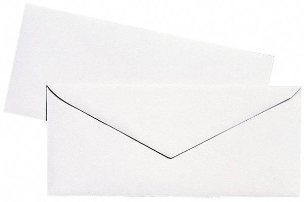 UNIVERSAL - 8-7/8" Long x 3-7/8" Wide Gummed Flap Plain White Envelope with Window - 24 Lb Paper Weight - Apex Tool & Supply