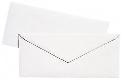 UNIVERSAL - 6-1/2" Long x 3-5/8" Wide Gummed Flap Plain White Envelope with Window - 24 Lb Paper Weight - Apex Tool & Supply