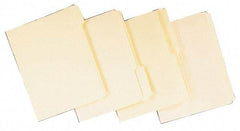 UNIVERSAL - 8-1/2 x 11" 5 Tabs, Three Hole Clear Plastic Reinforced Binder Holes, Economy Tab Dividers - White - Apex Tool & Supply