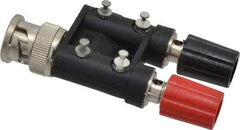 Pomona - Black Electrical Test Equipment Adapter - Use with Male BNC to Isolated Binding Posts - Apex Tool & Supply