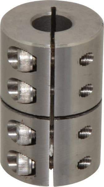 Climax Metal Products - 5/8" Inside x 1-5/16" Outside Diam, One Piece Split Clamping Collar - 2" Long - Apex Tool & Supply