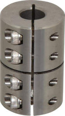 Climax Metal Products - 5/8" Inside x 1-5/16" Outside Diam, One Piece Split Clamping Collar - 2" Long - Apex Tool & Supply