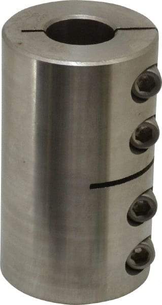 Climax Metal Products - 1" Inside x 1-3/4" Outside Diam, One Piece Split Clamping Collar - 3" Long - Apex Tool & Supply