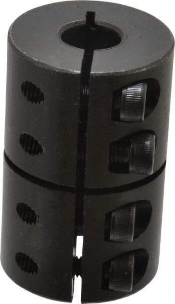 Climax Metal Products - 10mm Inside x 29mm Outside Diam, Metric One Piece Clamping Rigid Coupling - 45mm Long - Apex Tool & Supply