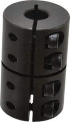 Climax Metal Products - 10mm Inside x 29mm Outside Diam, Metric One Piece Clamping Rigid Coupling - 45mm Long - Apex Tool & Supply