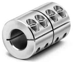 Climax Metal Products - 25mm Inside x 45mm Outside Diam, Metric One Piece Clamping Rigid Coupling - 75mm Long - Apex Tool & Supply
