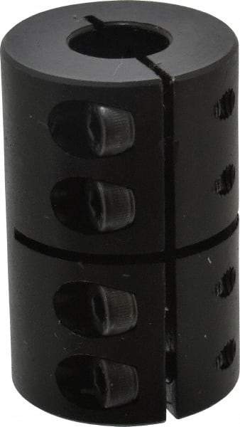 Climax Metal Products - 12mm Inside x 29mm Outside Diam, Metric One Piece Clamping Rigid Coupling - 45mm Long - Apex Tool & Supply