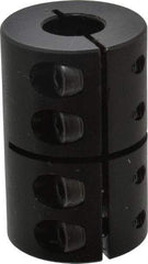 Climax Metal Products - 12mm Inside x 29mm Outside Diam, Metric One Piece Clamping Rigid Coupling - 45mm Long - Apex Tool & Supply