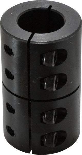Climax Metal Products - 25mm Inside x 45mm Outside Diam, Metric One Piece Clamping Rigid Coupling - 75mm Long - Apex Tool & Supply
