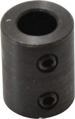 Climax Metal Products - 10mm Inside x 19mm Outside Diam, Metric Set Screw Rigid Coupling without Keyway - 20mm Long - Apex Tool & Supply