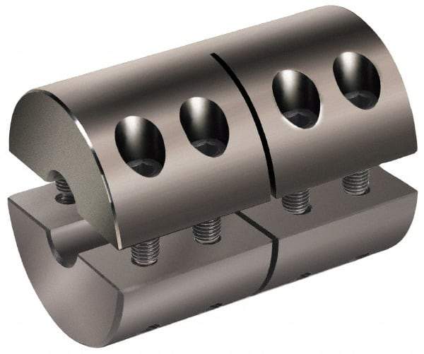 Climax Metal Products - 1" Inside x 3-1/4" Outside Diam, Machinable Rigid Coupling - No Keyway - 4-7/8" Long - Apex Tool & Supply