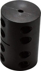 Climax Metal Products - 1/4" Inside x 1-3/4" Outside Diam, Machinable Rigid Coupling - No Keyway - 2-5/8" Long - Apex Tool & Supply