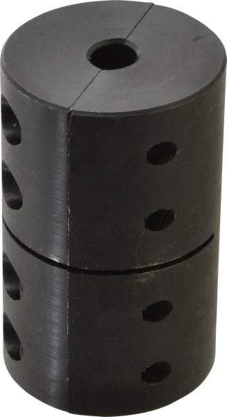 Climax Metal Products - 1/2" Inside x 2" Outside Diam, Machinable Rigid Coupling - No Keyway - 3" Long - Apex Tool & Supply