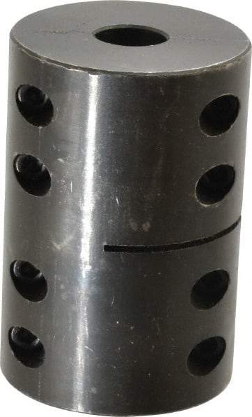Climax Metal Products - 3/4" Inside x 2-1/2" Outside Diam, Machinable Rigid Coupling - No Keyway - 3-3/4" Long - Apex Tool & Supply