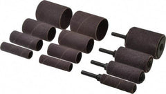 Merit Abrasives - 8-Piece Spiral Band Kit - Includes 3/4 to 2" Diam & 1 to 1-1/2" Wide Band Drums in Coarse, Medium & Fine Grades - Apex Tool & Supply
