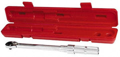 Proto - 3/8" Drive Mil Spec Micrometer Torque Wrench - 40 In/Lb to 200 In/Lb Torque, 11-45/64" OAL, Fixed Head - Apex Tool & Supply