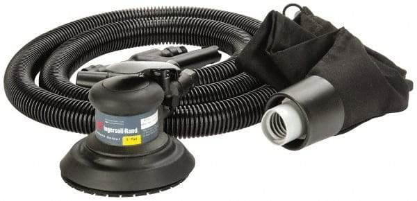 Ingersoll-Rand - 12,000 OPM, 15.8 CFM Air Consumption, Palm Air Orbital Sander - Round Pad, 1/4 NPT Inlet - Apex Tool & Supply