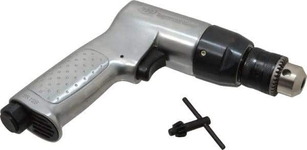Ingersoll-Rand - 3/8" Keyed Chuck - Pistol Grip Handle, 2,000 RPM, 4 CFM, 0.5 hp, 90 psi - Apex Tool & Supply