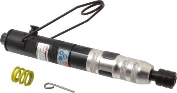 Ingersoll-Rand - 1/4" Bit Holder, 1,650 RPM, Inline Handle Air Screwdriver - 4.4 to 20.4 In/Lb Torque, 13 CFM - Apex Tool & Supply