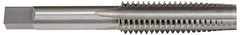 Hertel - 1-3/8 - 12 UNF 3B 6 Flute Bright Finish High Speed Steel Straight Flute Standard Hand Tap - Taper, Right Hand Thread, 6-1/16" OAL, H4 Limit - Apex Tool & Supply