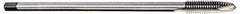 Hertel - 3/4-10 3 Flute H3 Bright Finish High Speed Steel Spiral Point Extension Tap - Plug Chamfer, 8" OAL - Apex Tool & Supply