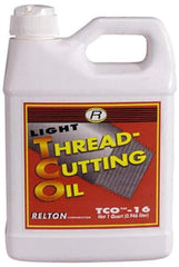 Relton - TCO-14, 55 Gal Drum Tapping Fluid - Straight Oil, For Thread Smoothing - Apex Tool & Supply