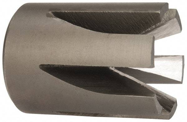 Made in USA - 90° Included Angle, 3/4-16" Hole Thread, Chamfer Edge, High Speed Steel, Outer Tube Edge Finishing Cutter - 1-1/2" Cutter Head Outside Diam, 1" Max Workpiece, 1-3/4" Long, 1/4" Threaded Hole Diam - Apex Tool & Supply