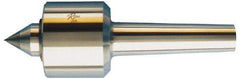 Riten - MT4 Taper Shank, 3-1/16" Head Diam Carbide Tipped Live Center - 5,000 Max RPM, 2-25/32" Head Length, 1-3/8" Point Diam, 1-13/16" Point Len, 1,000 Lb Max Workpc, 7/8" Tip Diam, Standard Point - Apex Tool & Supply