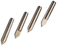 Riten - 3/4" Head Diam, Hardened Tool Steel Standard Point Solid Dead Center - Jarno 6 Taper, 3/4" Point Diam, 6" OAL - Apex Tool & Supply