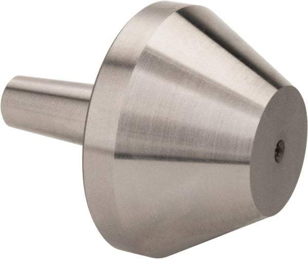 Riten - 2MT & 3MT Taper, 7/8 to 1-3/4" Point Diam, Hardened Tool Steel Lathe Bull Nose Point - 1-3/16" OAL - Apex Tool & Supply
