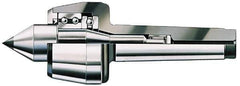 Rohm - MT3 Taper Shank, 1.9685" Head Diam Carbide Tipped Live Center - 6,300 Max RPM, 0.8661" Point Diam, 1.0826" Point Len, 529.11 Lb Max Workpc, 11mm Tip Diam, Long Point - Apex Tool & Supply
