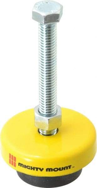 Gibraltar - 3/8-16 Bolt Thread, 1" High Leveling Mount - 300 Max Lb Capacity, 2" Base Diam - Apex Tool & Supply