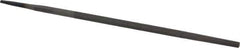 Value Collection - 6" Long, Second Cut, Round American-Pattern File - Double Cut, Tang - Apex Tool & Supply