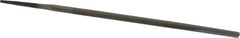 Value Collection - 6" Long, Smooth Cut, Round American-Pattern File - Double Cut, Tang - Apex Tool & Supply