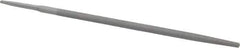 Value Collection - 10" Long, Smooth Cut, Round American-Pattern File - Double Cut, Tang - Apex Tool & Supply