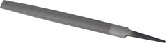 Value Collection - 8" Long, Bastard Cut, Half Round American-Pattern File - Double Cut, 7/32" Overall Thickness, Tang - Apex Tool & Supply